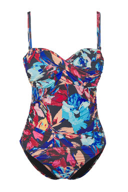 TRENDYOLMILLA Leopar Desenli Straplez Drapeli Regular Mayo TBESS25MA00088  фото 8