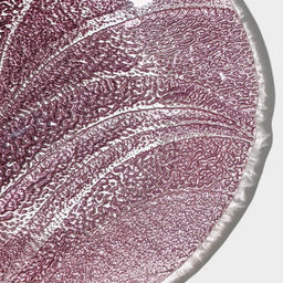 Тарелка «Драхна», d=21 см, стекло, бордовая