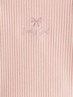 Bisiklet Yaka Fiyonk Nak??l? K?z ?ocuk Ti??rt