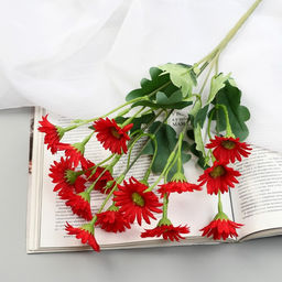 Цена за 2 шт. Букет "Гербера ранняя" 3х28 см, микс