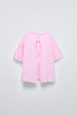SUN T-SHIRT WITH CUT-OUT DETAIL - Zara фото 6