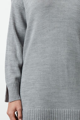 TRENDYOLMILLA Koyu Gri Mini Triko Garnili Elbise TWOAW25EL00061 фото 3