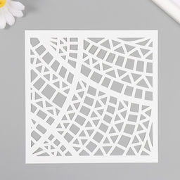 Пластиковый трафарет для творчества «Геометрия», шаблон, 15×15 см