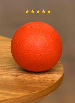 Игрушка резиновый мячик, 5 см, красный PS110
