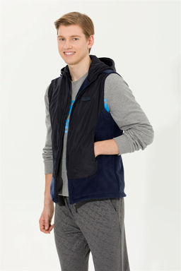 U. S. Polo Assn Мужской темно-синий вязаный кардиган с капюшоном - U.s. polo assn фото 11