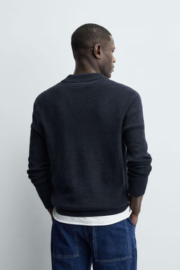 PURL KNIT POLO SHIRT - Zara фото 3