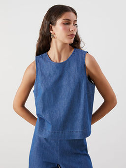 Bisiklet Yaka Jean Bluz