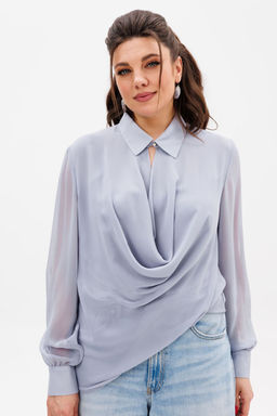 Блуза ANELLI 1380 утренний туман  фото 4