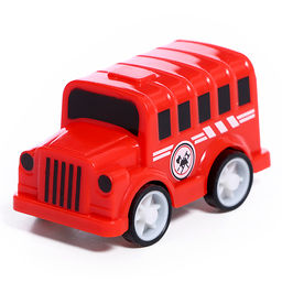 Набор машин «Пожарная», 4 машинки и вертолёт, инерция