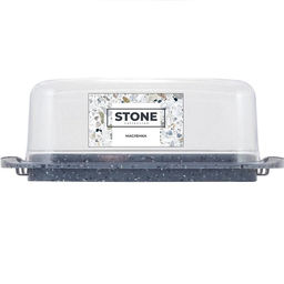 Цена за 2 шт. Масленка STONE темный камень SE145112026