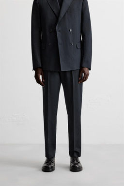 LINEN - COTTON SUIT TROUSERS - Zara фото 2