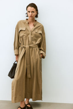 Vestido cargo con cinturon de anudar - H&m фото 2