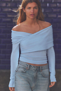 PLAIN KNIT MULTI-WAY TOP - Zara фото 2