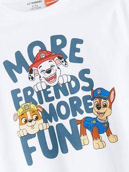 Bisiklet Yaka Paw Patrol Bask?l? Erkek ?ocuk Ti??rt