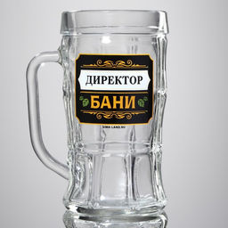 Кружка пивная Директор бани, 500 мл - Дорого внимание фото 4