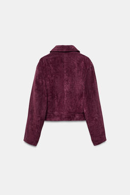 100% SUEDE LEATHER JACKET - Zara фото 16
