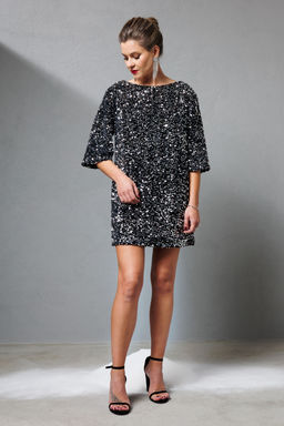 Платье KOKOdea 8.63-Р черный/серебристый  фото 6