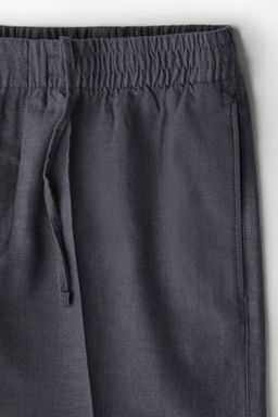 Pantal?n corto en mezcla de lino Regular Fit - H&m фото 6