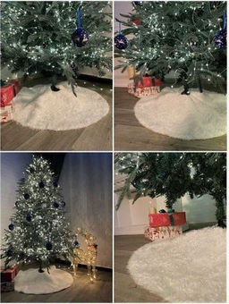 Коврик пушистый под елку 120см - Aopen фото 2