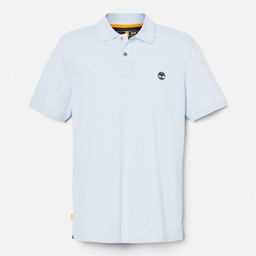 Мужские поло с коротким рукавом Timberland Polo Millers River Pique Regular голубая  фото 5