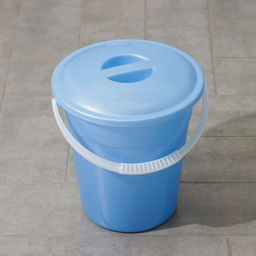 Ведро с крышкой «Евро», 8 л, d=26 см, h=25.2 см, МИКС