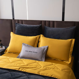 Комплект постельного белья на резинке Сатин Velvet Premium с Одеялом VPR006 180*200*25;160*200*25;140*200*25 Евро 4 Наволочки