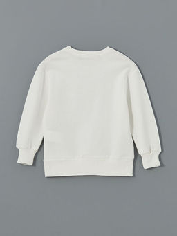 Bisiklet Yaka Bask?l? K?z Bebek Sweatshirt - Waikiki фото 2