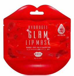 Гидрогелевая маска для губ с экстрактом розы - Hydrogel Glam Lip Mask Rose , 3гр(1шт)