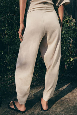 PANTAL?N CRUZADO TEXTURA / Beige - Zara фото 6
