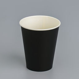 Цена за 50 шт. Стакан бумажный Черный 165 мл, диаметр 70 мм