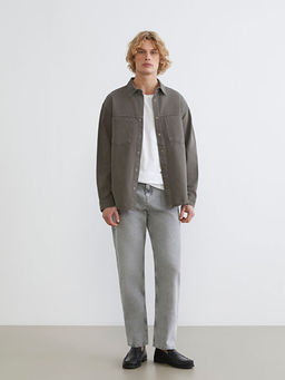 Loose Fit Erkek Jean G?mlek