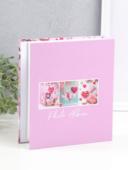 Фотоальбом на 100 фото 13×18 см «Бархатные сердца», в коробке, 5×18×20.5 см