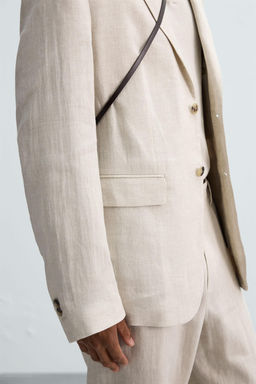 100% LINEN SUIT BLAZER - Zara фото 6