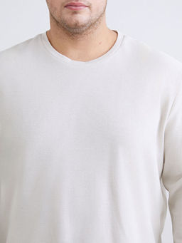 B?y?k Beden Bisiklet Yaka Erkek Sweatshirt