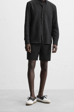 TEXTURED COMFORT BERMUDA SHORTS - Zara фото 21