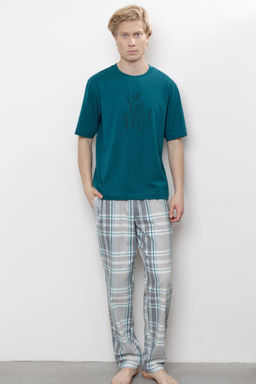 Брюки мужские прямого кроя на резинке 6711M-50034.2H-026т