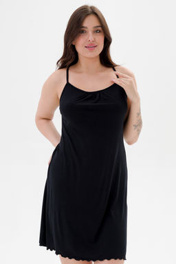 Ночная сорочка из вискозы Патриция-2 черный - Амадэль фото 5