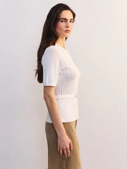 Приталенный кардиган с поясом / Zarina