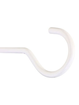 Кронштейн для кашпо с цветами «Крючок», металлический, белый