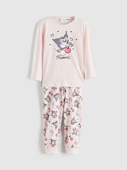 Kuromi Bask?l? K?z ?ocuk Pijama Tak?m?