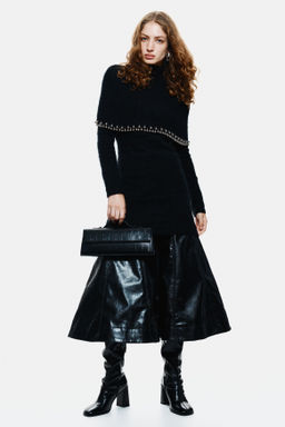 Vestido en mezcla de mohair con ribete de cuentas - H&m фото 2