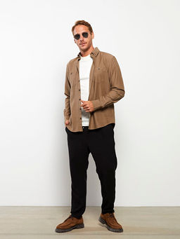 Regular Fit Uzun Kollu Gabardin Erkek G?mlek