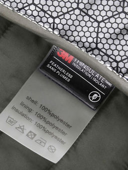 Куртка мужская гибридная стёганая с капюшоном с графеновой подкладкой цвета хаки 9621_1Kh