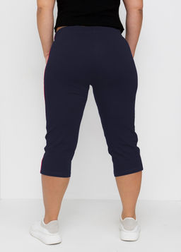 Бриджи хлопок 95%, лайкра 5%,темно-синие