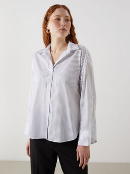 ?izgili Oversize Kad?n G?mlek