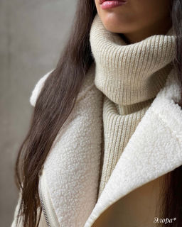 Дубленка Элора (бежевый)* - Nadi bordo фото 9