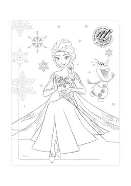 CONTE Колготки с рисунками Disney Frozen 20 и вкладышем-раскраской bianco - Conte elegant фото 8