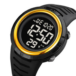 Часы наручные Skmei мужские электронные спортивные 2148gold-black