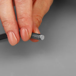 Цена за 4 шт. Наконечник для шнура цилиндр, d = 6 15 мм, 4 шт, цвет чёрный никель - Арт узор фото 6