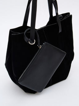 Сумка женская кожаная 1023M black Polina&Eiterou